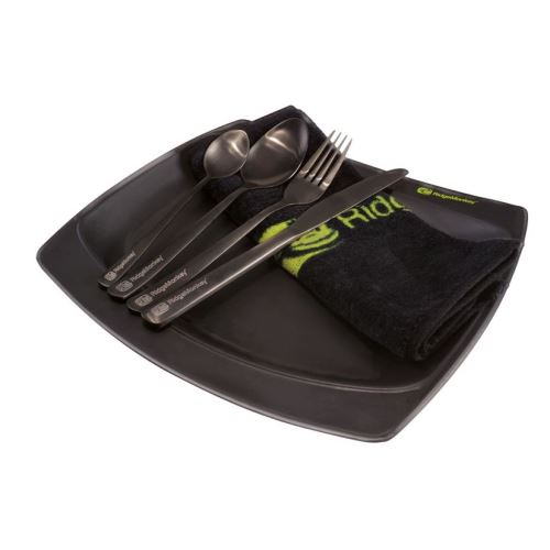 RidgeMonkey Jedálenská Sada SQ DLX Large Plate Set