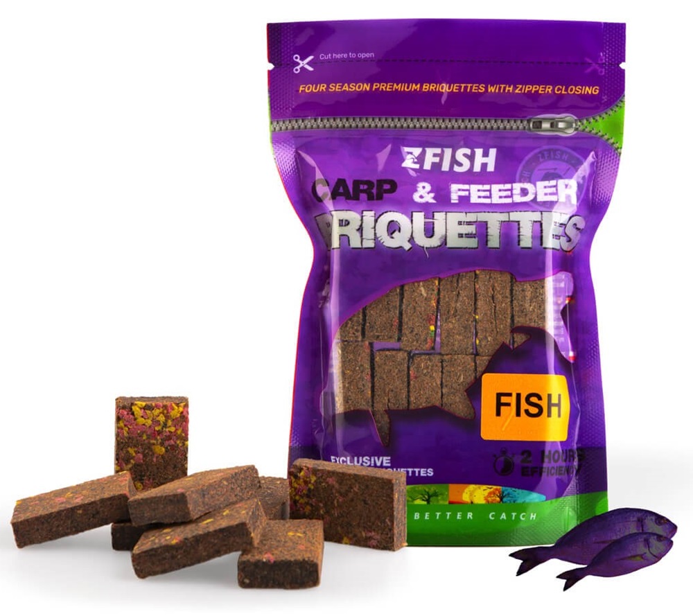 Zfish zakrmovacie brikety carp & feeder briquettes 220 g - fish