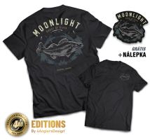 4ANGLERSDESIGN Tričko Moonlight Ghost Of River - XXL