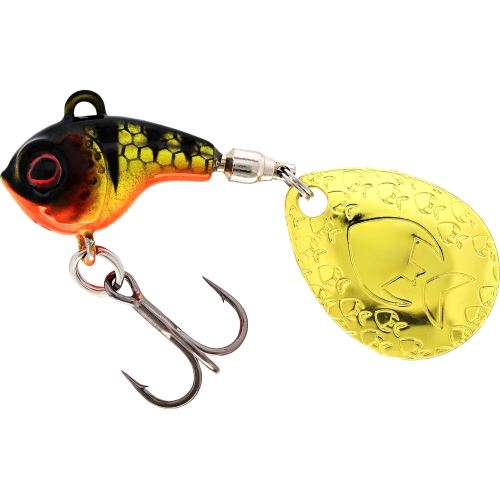 Westin Nástraha Dropbite Tungsten Spin Tail Jig Bling Perch