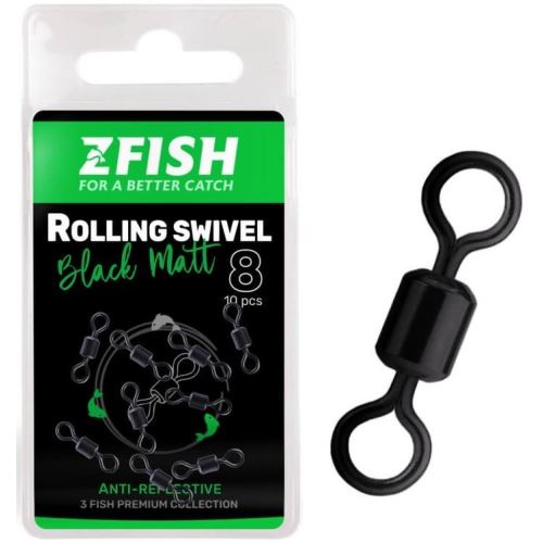 Zfish Obratlík Rolling Swivel Black Matt Vel 8 Nosnosť 28 kg