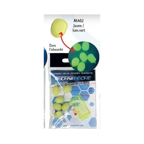 Technipeche Kukurica fluoro Mais Phospo Jaune/Vert 6 ks - Fluo Žltá