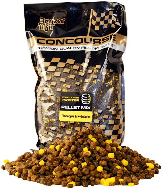 Benzar mix mikro pelety concourse twister pellet mix 2 a 4 mm 800 g - ananás s kyselinou maslovou