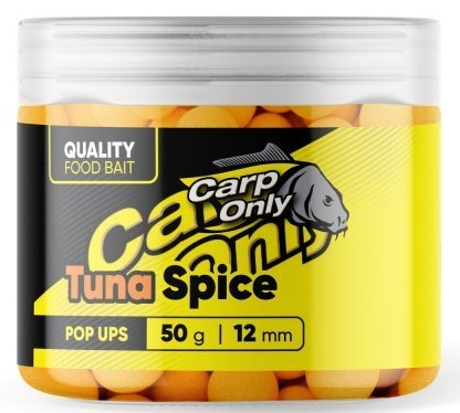 Carp only plávajúce boilies hi-visual pop up tuna spice 50 g - 12 mm