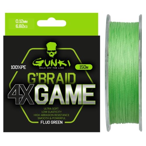 Gunki Pletená Šnúra G Braid 4X Game 150 m