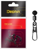 Delphin Obratlík Prejazdný S Karabínkou FDR Glider 5 ks