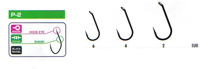 Hayabusa háčiky hooks model p2-veľkosť 2