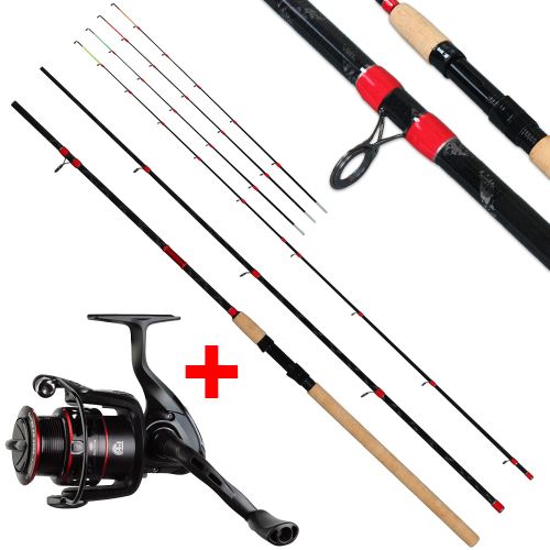 Giants Fishing Prút Fluent MK2 Feeder 3,3 m 90 g + Navijak Gaube 4000 FD