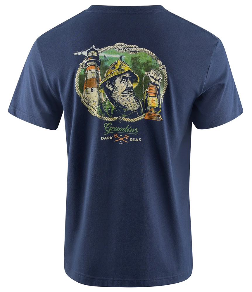E-shop Grundéns tričko dark seas x grundens watchman ss t-shirt dark navy - m