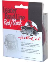 Hell-Cat Nadväzcová Šnúra Leader Braid Line Red Black 20 m (3)