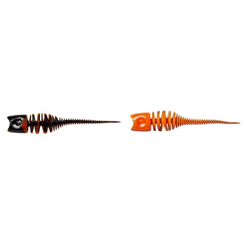 Dam Gumová Nástraha Effzett Garlic Trout Lure UV Orange/Black 6 cm 10 ks