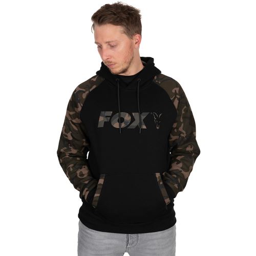 Fox Mikina Black Camo Raglan hoodie