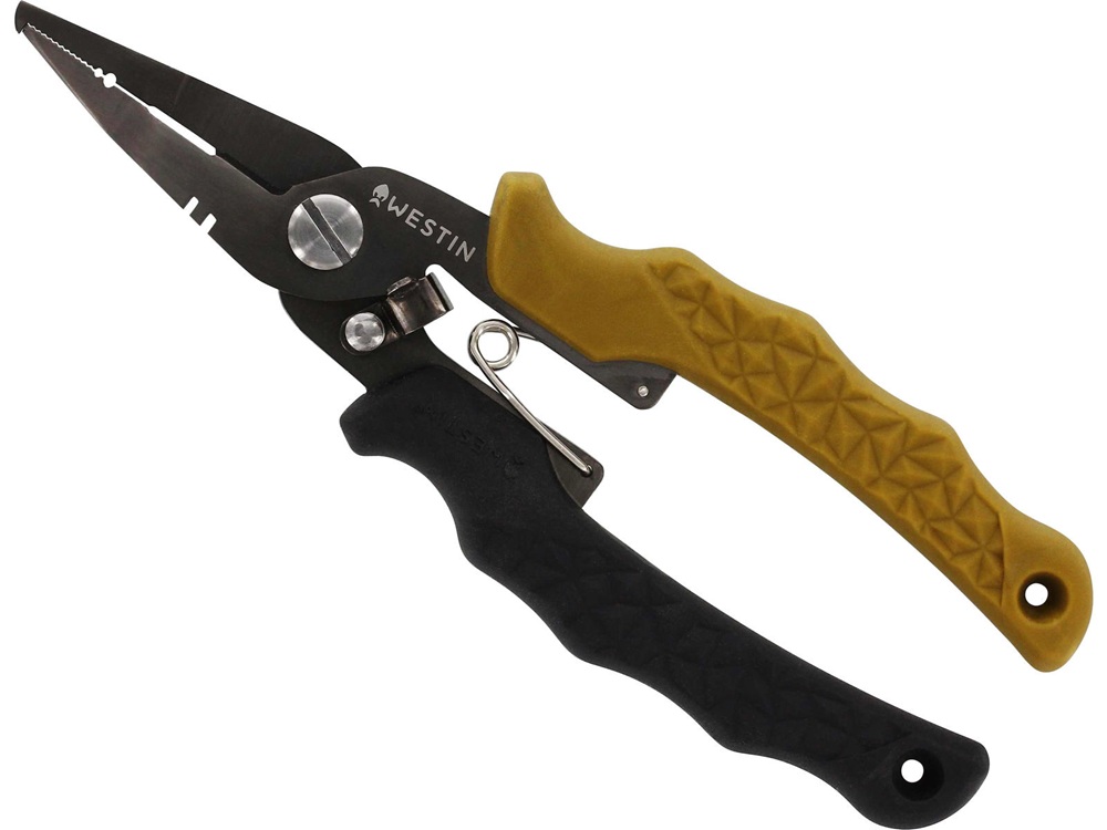 E-shop Westin kliešte hd split ring pliers black sand - 16 cm