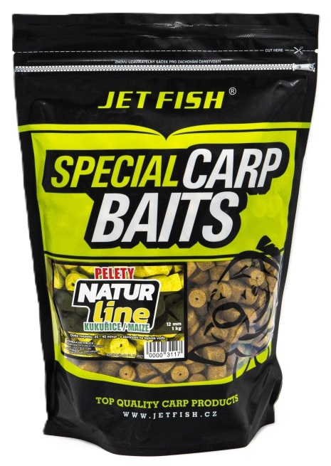 Jet fish pelety natur line 1 kg - 12 mm