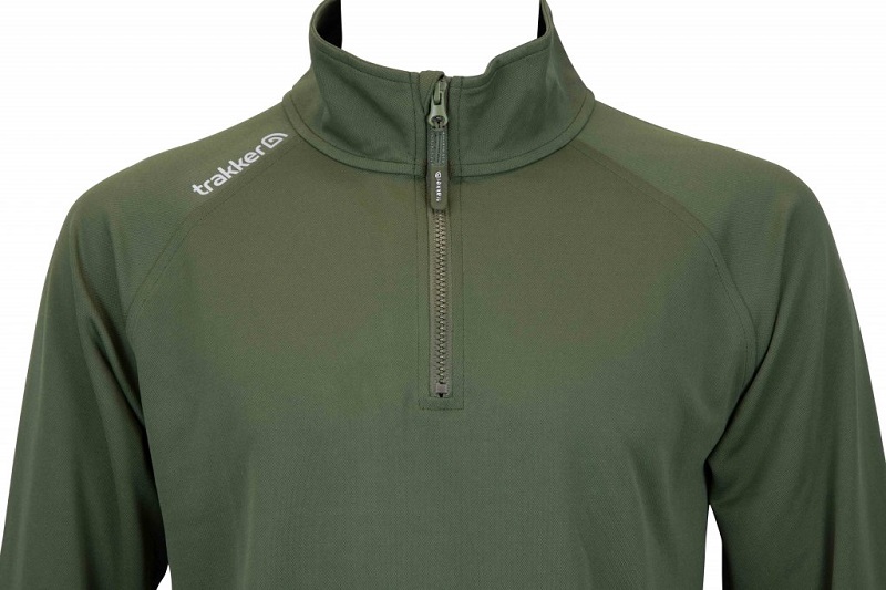 Trakker tričko s dlhým rukávom half zip top with uv sun protection - m