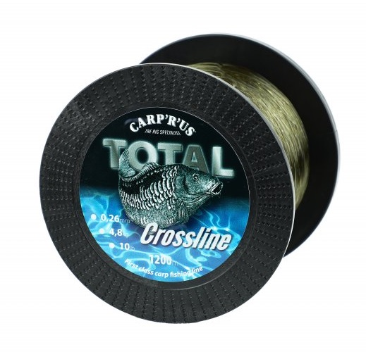 Carp´r´us vlasec total crossline 1200 m hnedá-priemer 0,35 mm / nosnosť 6,8 kg