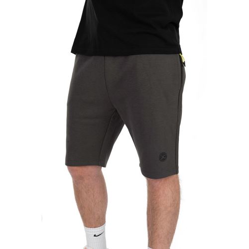 Matrix Kraťasy Black Edition Jogger Shorts Dark Grey Lime