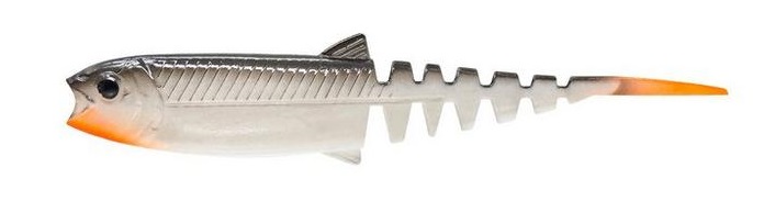 E-shop Savage gear gumová nástraha cannibal minnow v-tail white black - 15 cm 22 g