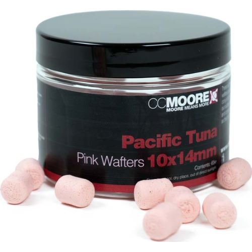CC Moore Vyvážené Boilie Dumbell Wafters Pacific Tuna Pink 10x14 mm 65 ks