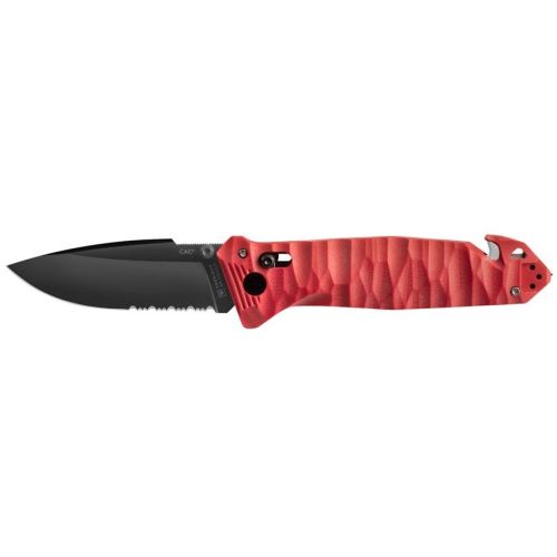 TB Outdoor Zatvárací Nôž CAC S200 French Army G10 Kombinované Ostrie Red