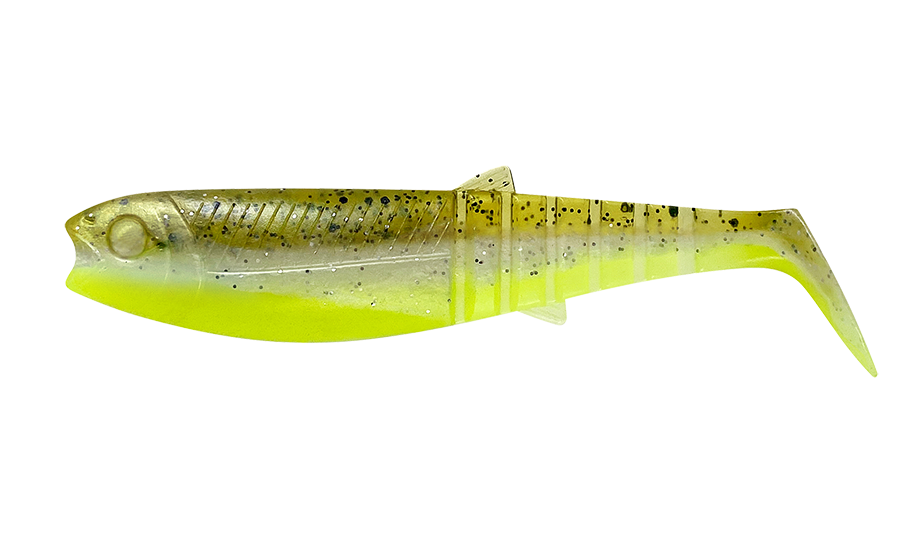 Savage gear gumová nástraha cannibal shad green pearl yellow - 10 cm 9 g