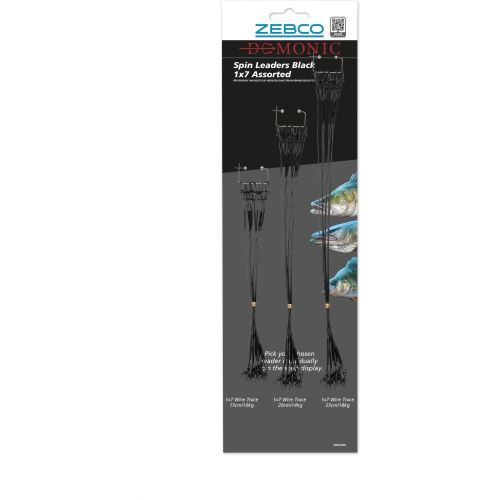 Zebco Lanko Demonic Spin Leaders Black 1x7 Assorted