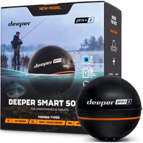 Deeper Pro+ 2 Smart nahadzovací sonar WiFi s GPS