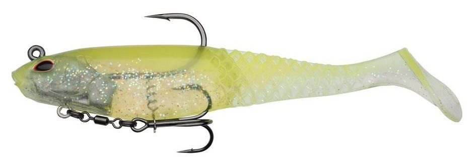 Berkley gumová nástraha powerbait cullshad deep sinking lime ice - 12,5 cm 42 g