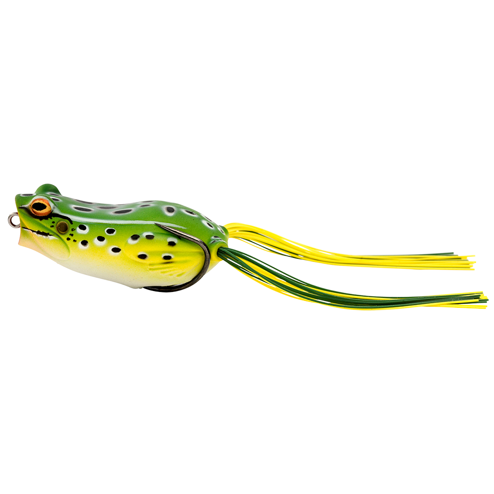 Savage gear žaba hop popper frog floating green leopard 5,5 cm 15 g