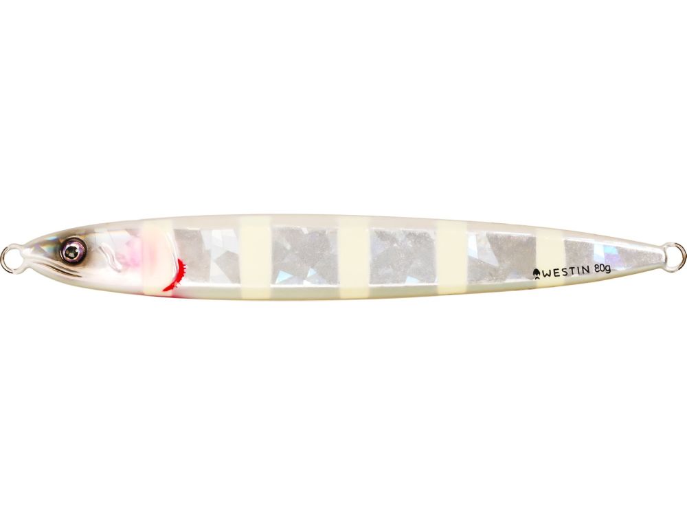 Westin pilker flashin anchovy zebra glow - 14 cm 100 g