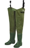 Dam Broďáky Hydroforce Nylon Taslan Hip Wader Bootfoot Green