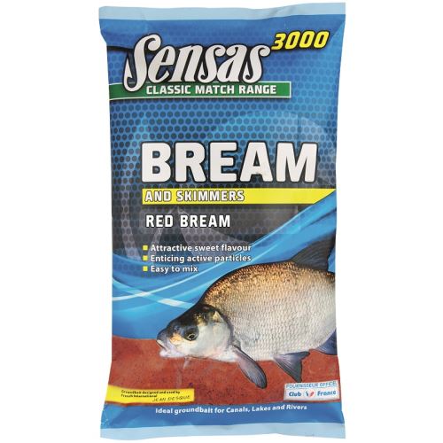 Sensas Kŕmenie 3000 UK Super Bream Red (Cajn Červený) 1 kg