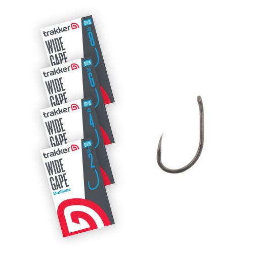 Trakker Háčiky Wide Gape Hooks Barbless