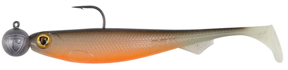 Fox rage gumová nástraha loaded slick shad uv hot olive - 13 cm 12 g
