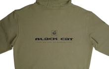 Black Cat Mikina Cat Hoodie Khaki (4)