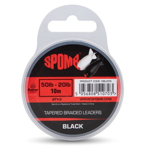 Spomb Ujímaný Šokový Vlasec Tapered Braided Leaders 3x10 m 50-20 lb