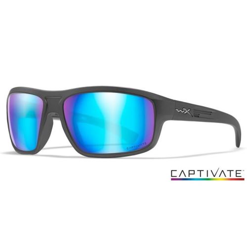 Wiley X Polarizačné Okuliare CONTEND Captivate Polarized Blue Mirror Smoke Grey Matte Graphite