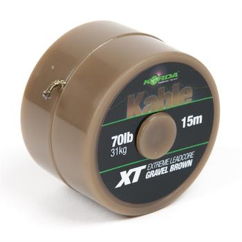 Korda olovenka kable xt extreme leadcore 70 lb 31 kg 15 m-brown