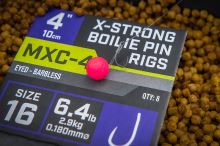 Matrix Náväzec MXC-4 X-Strong Boilie Pin Rigs Barbless 10 cm (6)