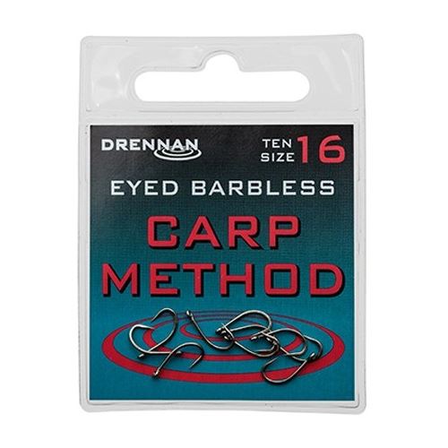 Drennan Háčiky Bez Protihrotu Eyed Carp Method Barbless