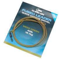 Nash Montáž Cling-On Fused Leader 40lb Weed 1 m Nash Montáž Cling-On Fused Leader 40lb Weed 1 m