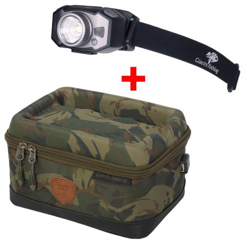 Giants Fishing Čelovka Headlamp LED Deluxe 300 + Púzdro Na Elektroniku Medium