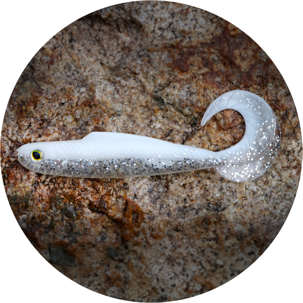 E-shop Redbass gumová nástraha twister kixter white g - 12,5 cm 14 g
