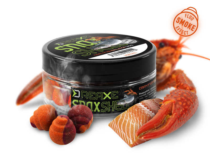 E-shop Delphin rozpustné wafters d snax shell losos rak 30 g - 12 mm