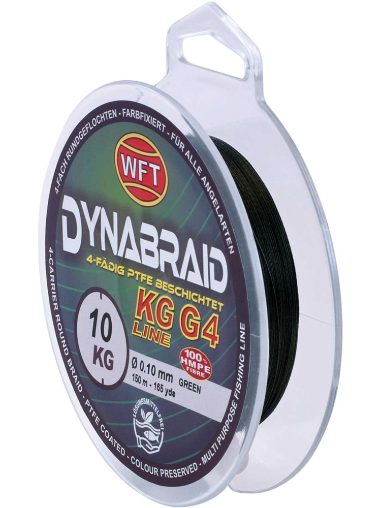 E-shop Wft splietaná šnúra round dynamix g4 green 300 m - 0,30 mm 30 kg