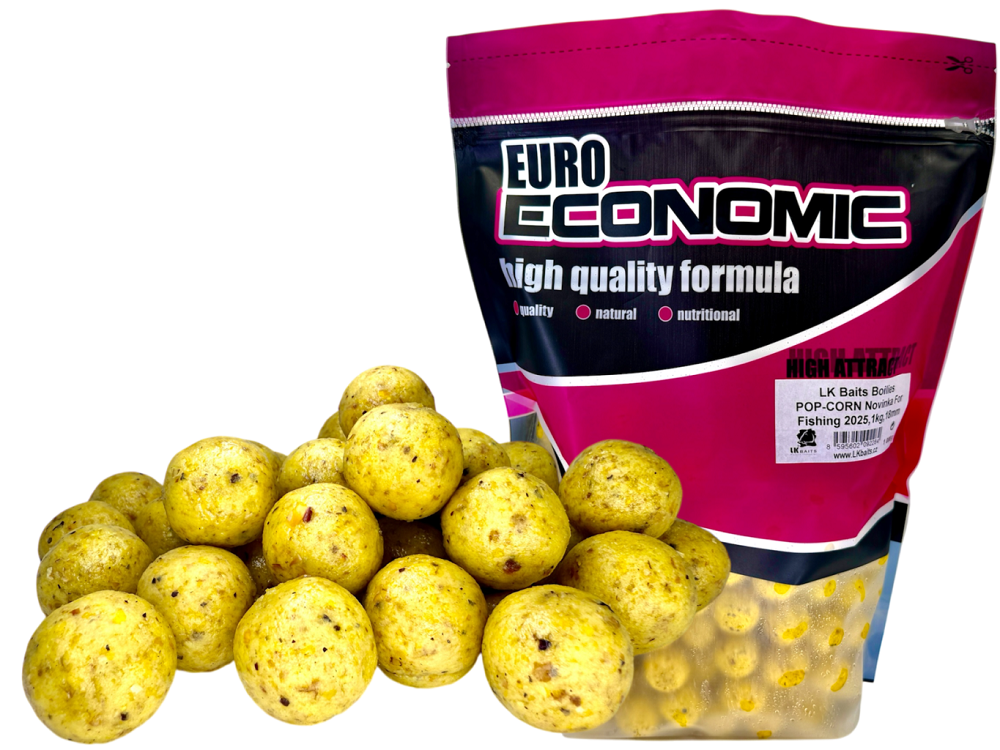 Lk baits boilie popcorn - 20 mm 1 kg
