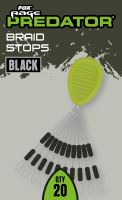 Fox Rage Predator Zarážky Braid Stops Black 20 ks Fox Rage Predator Zarážky Braid Stops Black 20 ks