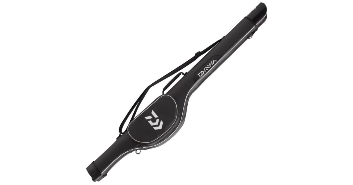 Housse Rigide Daiwa Pour Canne à Pêche - Extension 1 Rod Bag, Noire, Neuf