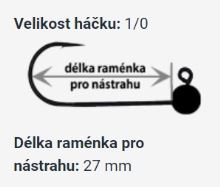 RedBass Jigová Hlavička Sickle 5 ks 1/0 (2)