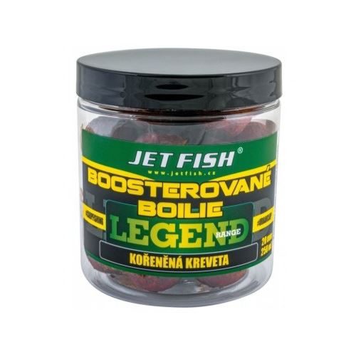 Jet Fish Boosterované Boilie Legend Range Korenistá Kreveta 250 ml